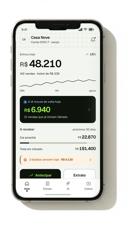Tela inicial do aplicativo
